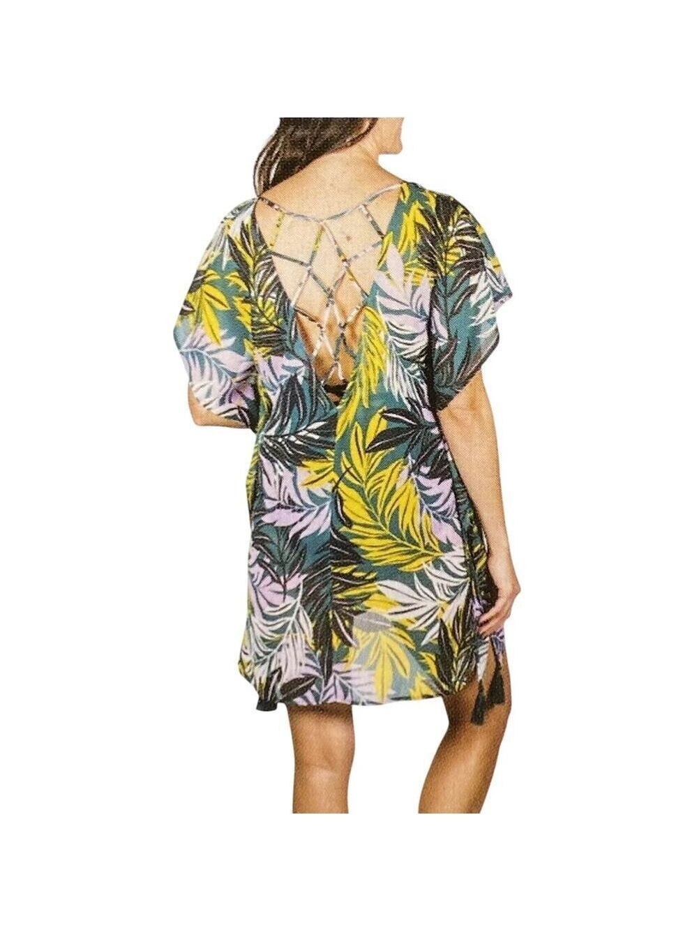 Palisades Beach Club Women's V-Neck Sheer Chiffon Swimsuit Covered Size XL/XXL - Picture 2 of 10